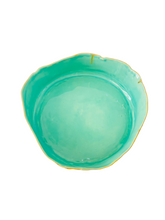 Load image into Gallery viewer, Marylynn Massoud &amp; Rasha Nawam Ceramics Medium Serving Bowl- Celadon with Gold Rim
