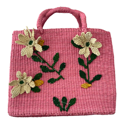 Straw Bag - Flowers