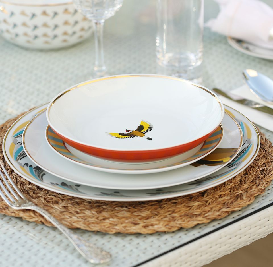 Silsal Sarb Soup Bowl - European Goldfinch