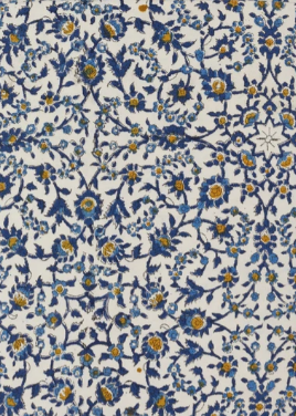 Les Ottomans Block Print Tablecloth - Floral