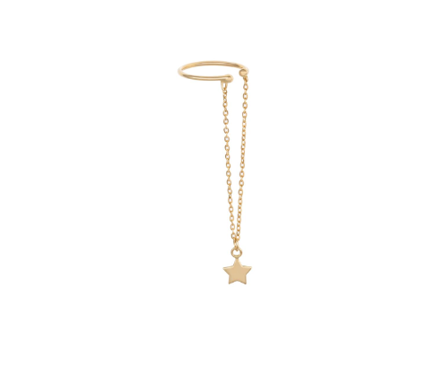 LRJC Hanging Star Ear Cuff