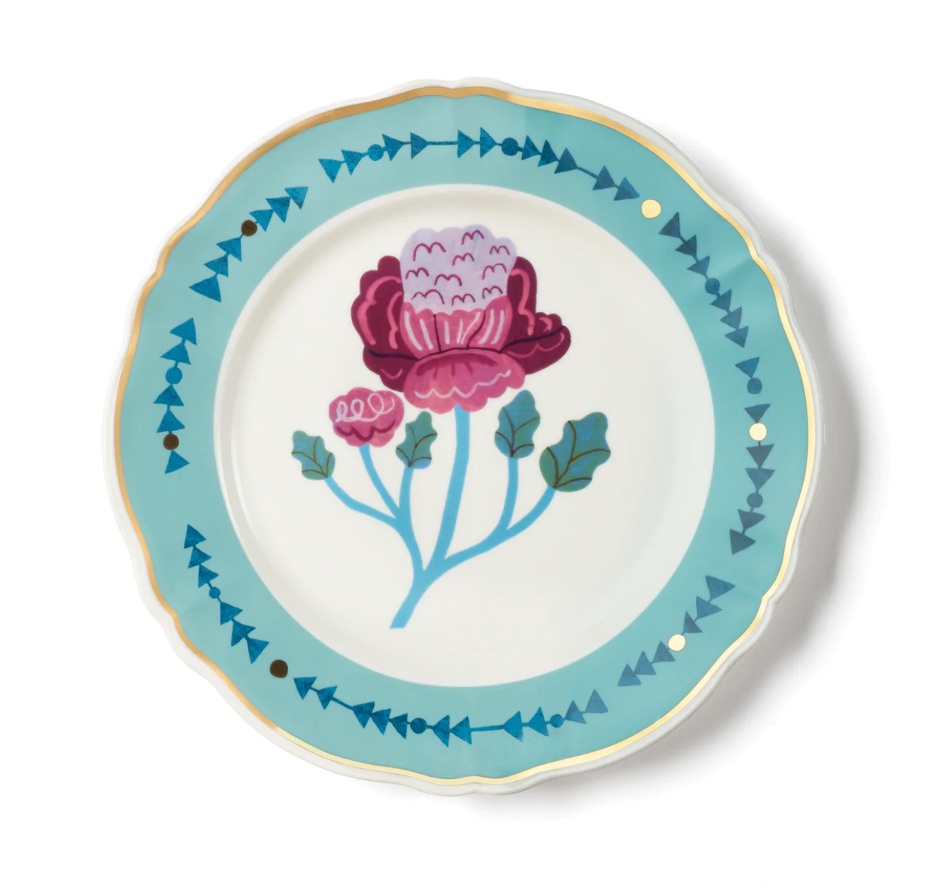 Bitossi Home Botanica Blue Dinner Plate