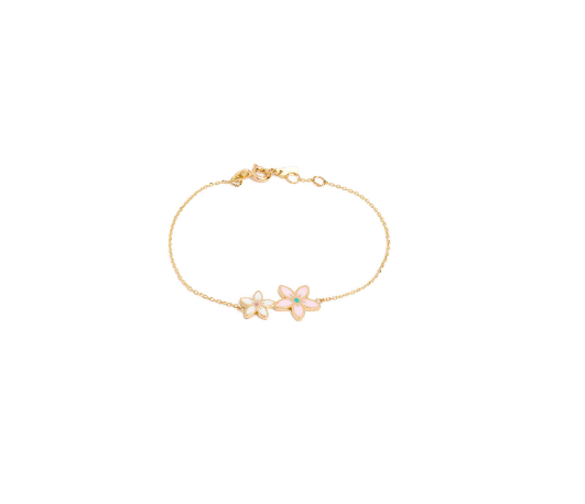 LRJC  "Call Me Jasmine" 2 Flower Bracelet White