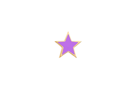 LRJC Star Medium Earring - Purple