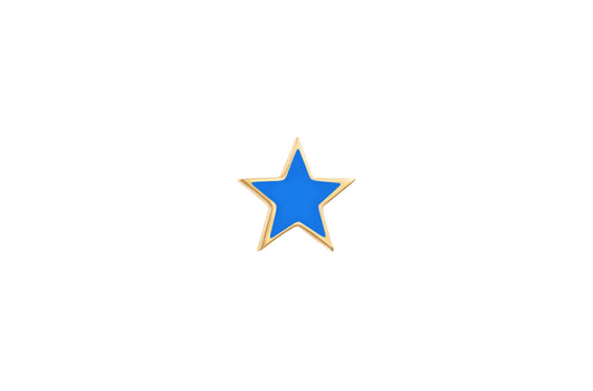 LRJC Star Medium Earring - Blue