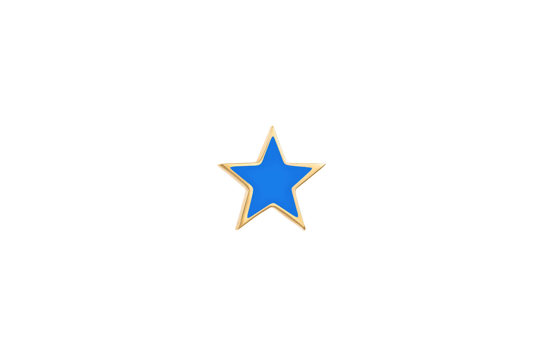 LRJC Star Medium Earring - Blue