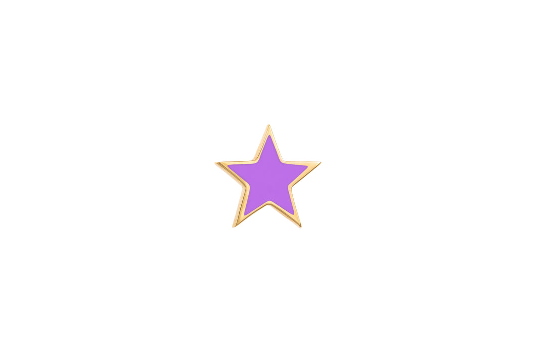 LRJC Star Medium Earring - Purple