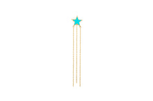 Load image into Gallery viewer, LRJC Star with Chains Earring - Turquoise

