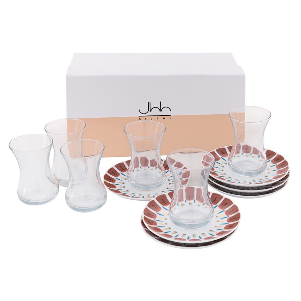 Silsal Gift Box Of 6 Khaizaran Tea Cups