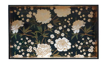 Load image into Gallery viewer, Les Ottomans Lacquered Rectangular Tray - Black Floral

