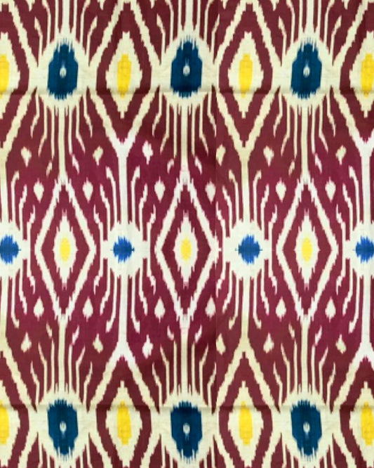 Les Ottomans Block Print Tablecloth - Ikat