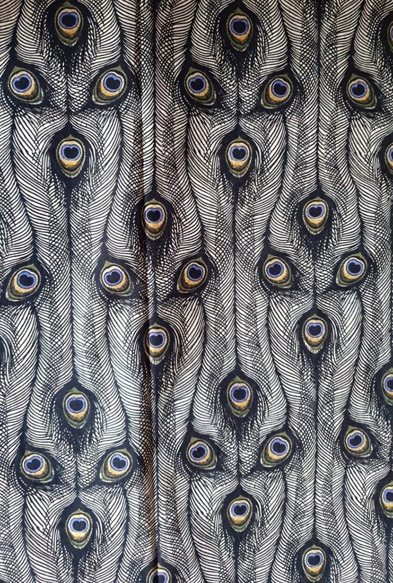 Les Ottomans Block Print Tablecloth - Peacock