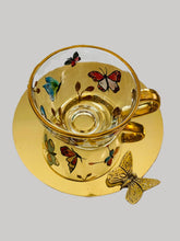 Load image into Gallery viewer, Butterfly Meghle/ Tea Cup with Plate
