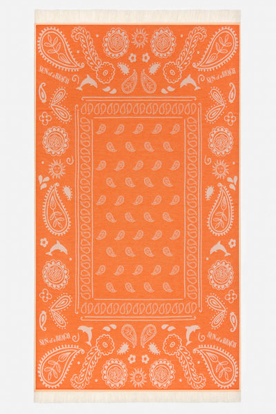 Sun of a Beach Bandana Feather Beach Towel