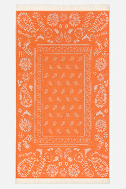 Sun of a Beach Bandana Feather Beach Towel