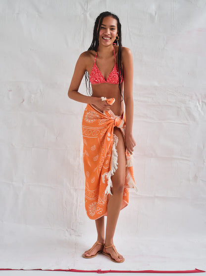 Sun of a Beach Bandana Feather Beach Towel