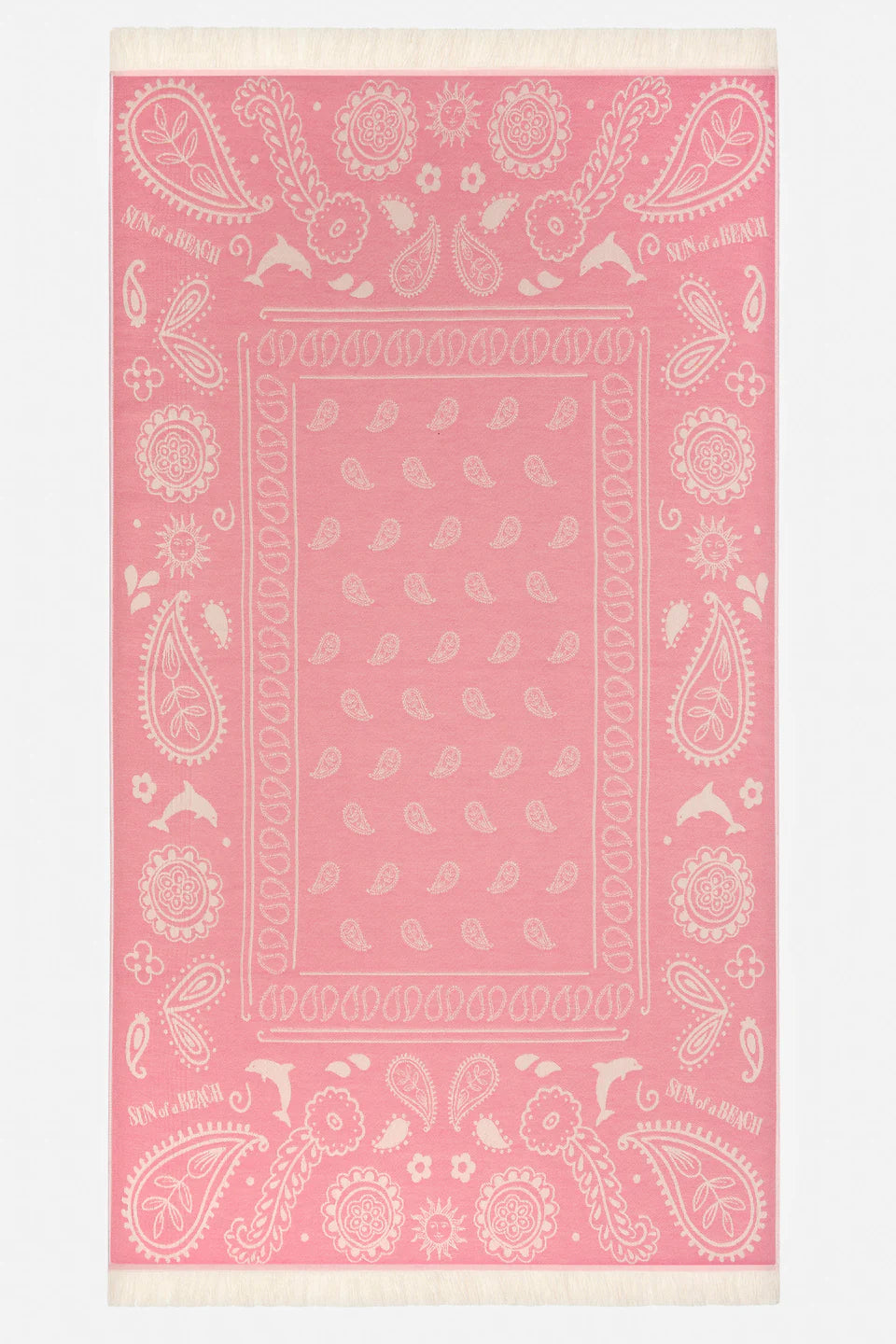 Sun of a Beach Bandana Feather Beach Towel