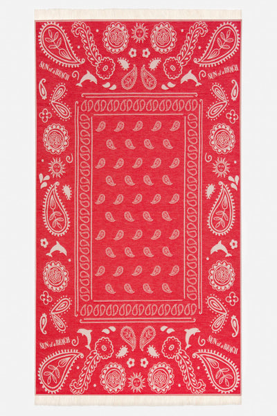Sun of a Beach Bandana Feather Beach Towel