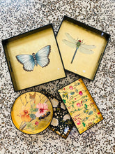 Load image into Gallery viewer, Les Ottomans Lacquered Square Tray - Dragonfly
