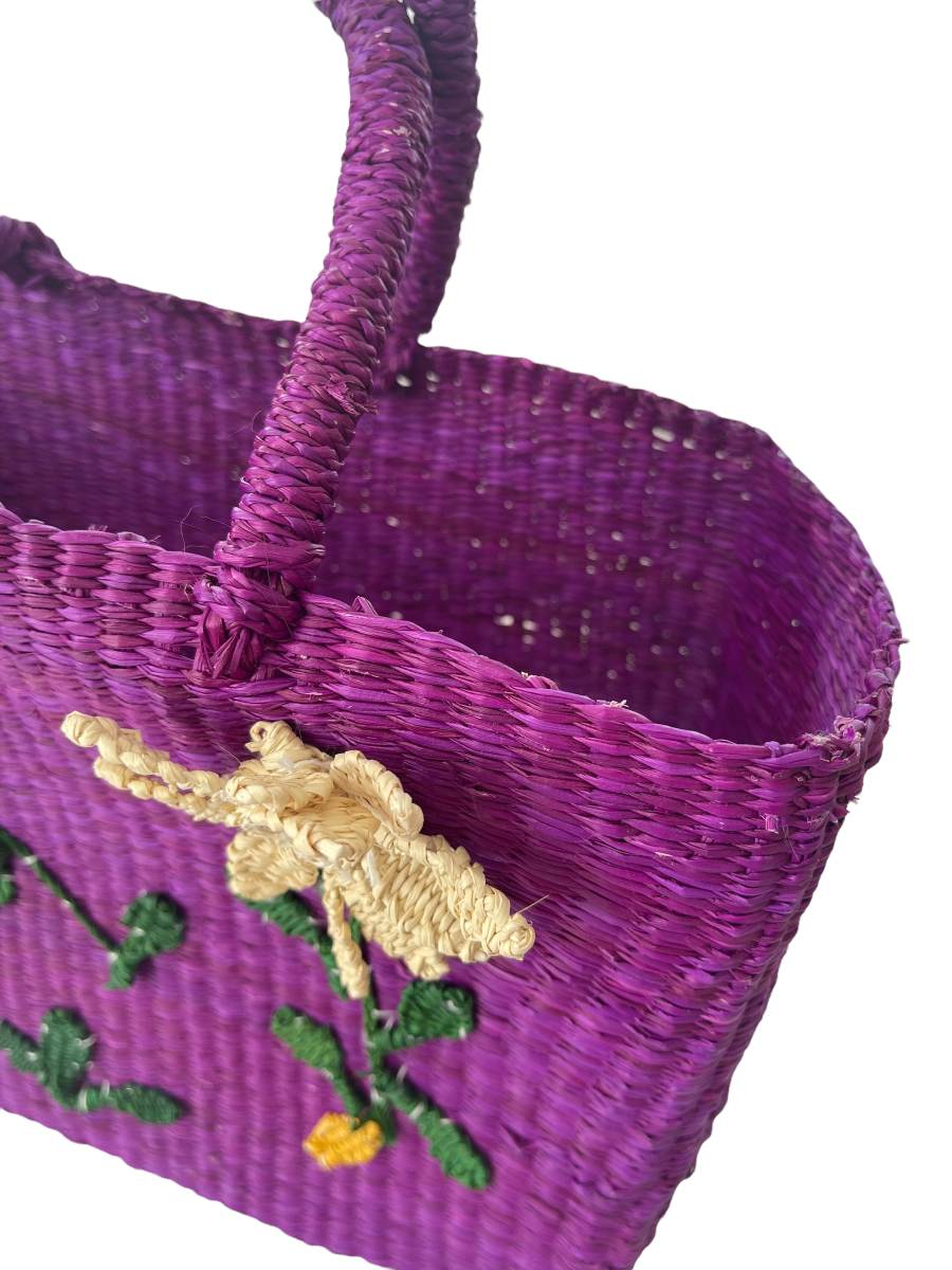 Straw Bag - Flowers