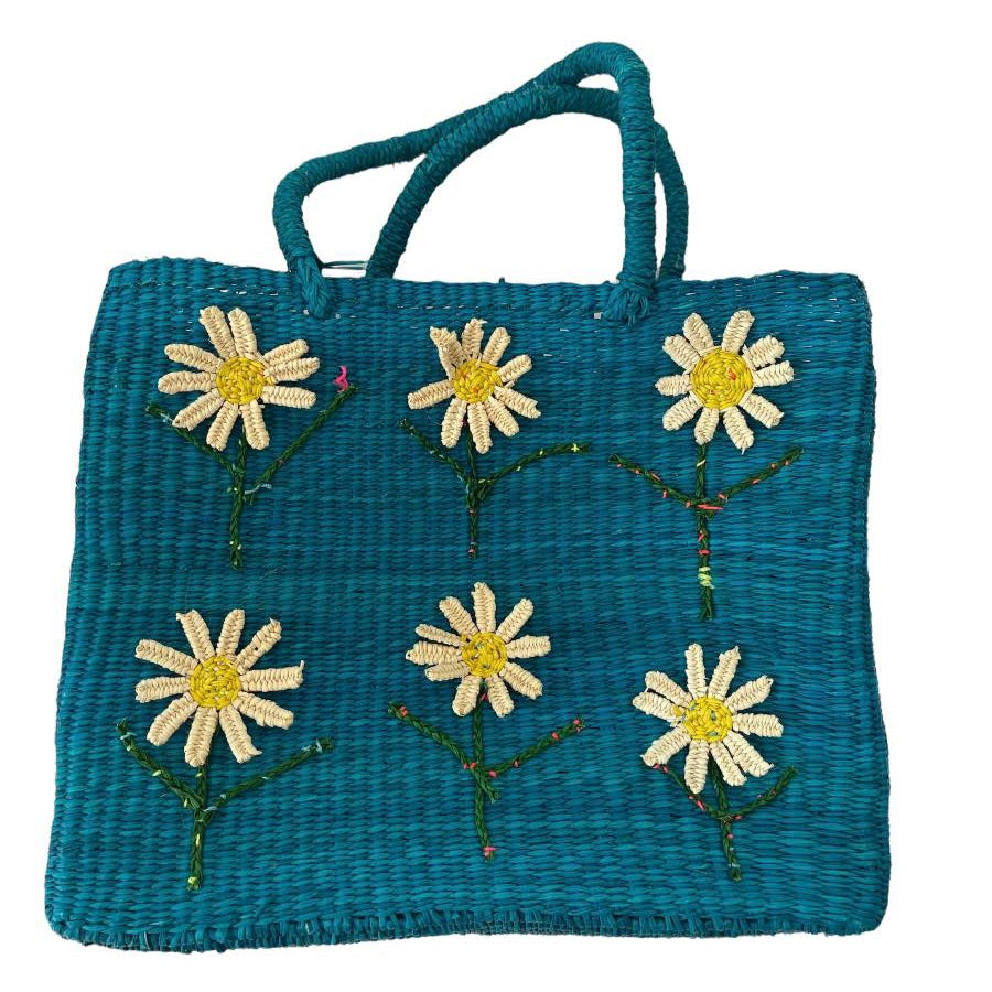 Straw Bag - Daisies