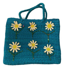 Load image into Gallery viewer, Straw Bag - Daisies
