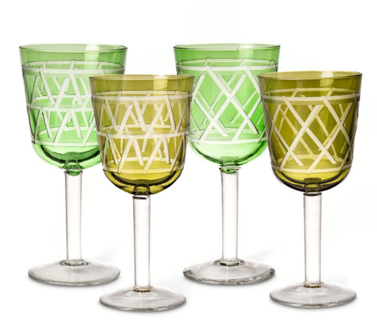 Pols Potten Tie Up Wine Glasses - Set of Four