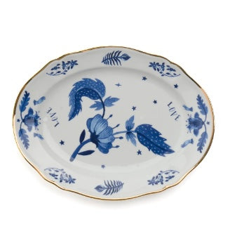 Bitossi Home Oval Platter Porcelain - Blue