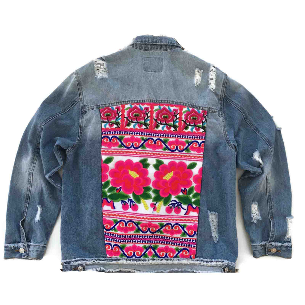 Denim Jacket - Embroidered Back