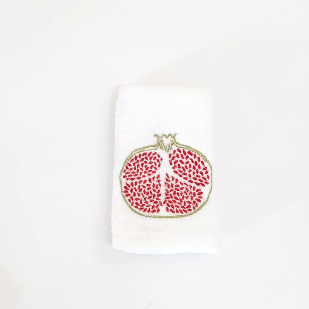 Hand towel Pomegranate- White