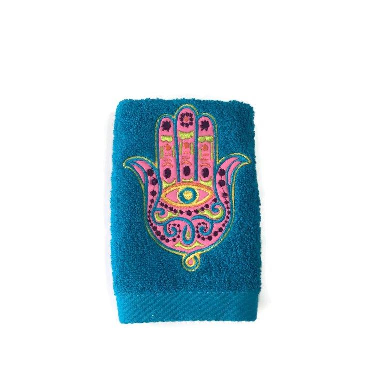 Hand towel Zaghrafa colored - Turquoise