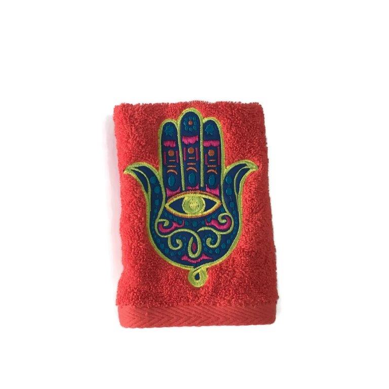 Hand towel Zaghrafa colored - Orange