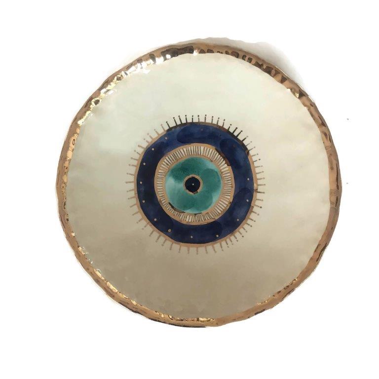 Evil Eye Ceramic Plate - XL