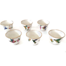 Load image into Gallery viewer, Birds of Paradise Arabic Coffee Cups- Set of 6
