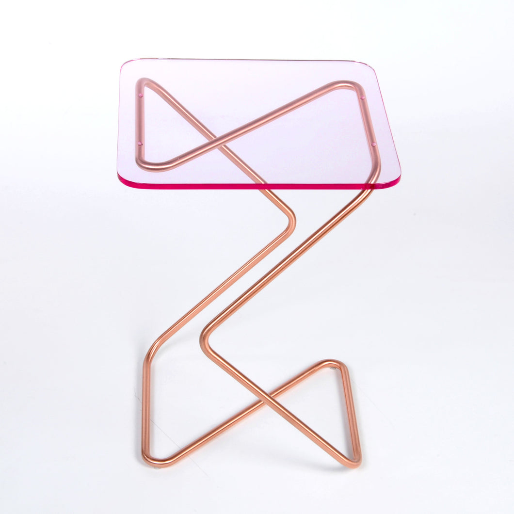 Kray Studio Crystal Table - Square - Pink