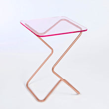 Load image into Gallery viewer, Kray Studio Crystal Table - Square - Pink
