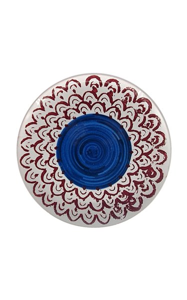 Les Ottomans Sicily Hand Painted Porcelain Salad Plate - Blue