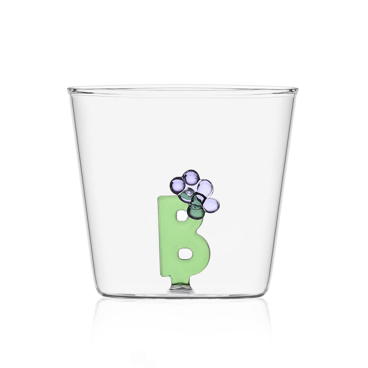 Ichendorf Glass Tumbler Bloom Alphabet A-J