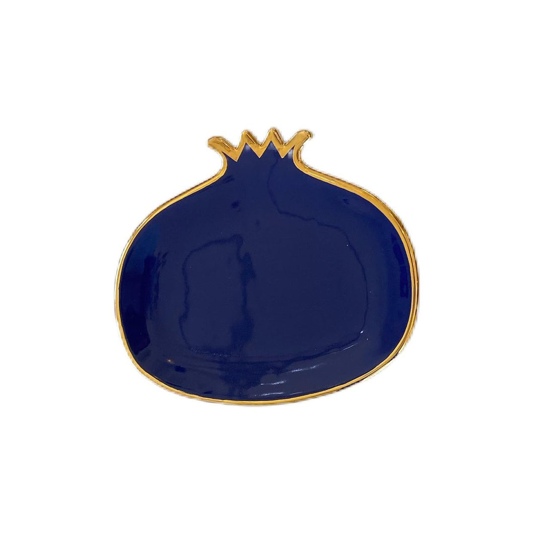 Pomegranate Plate - L - Royal Blue
