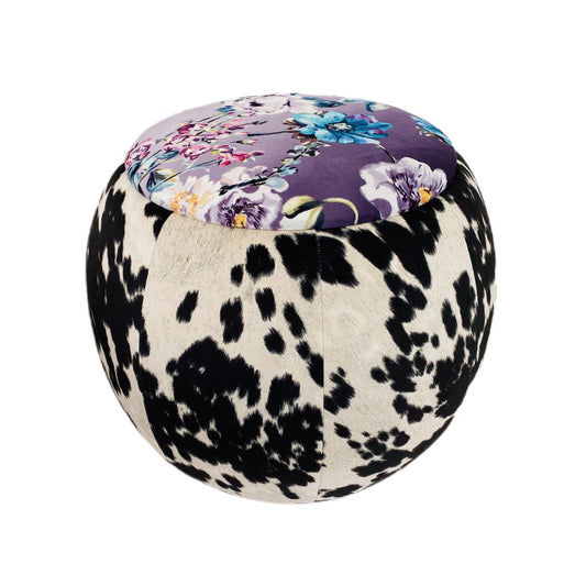 Maison Mishmashi Queen Pouf Chair - Cow & Floral