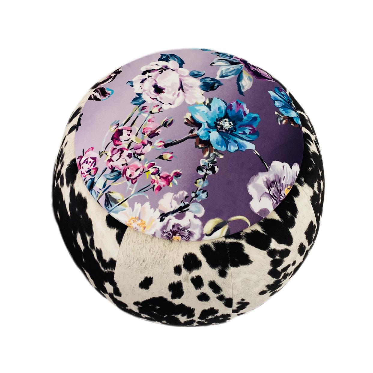 Maison Mishmashi Queen Pouf Chair - Cow & Floral