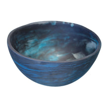 Load image into Gallery viewer, Nashi Home Resin Wave Bowl Medium - Navy Swirl
