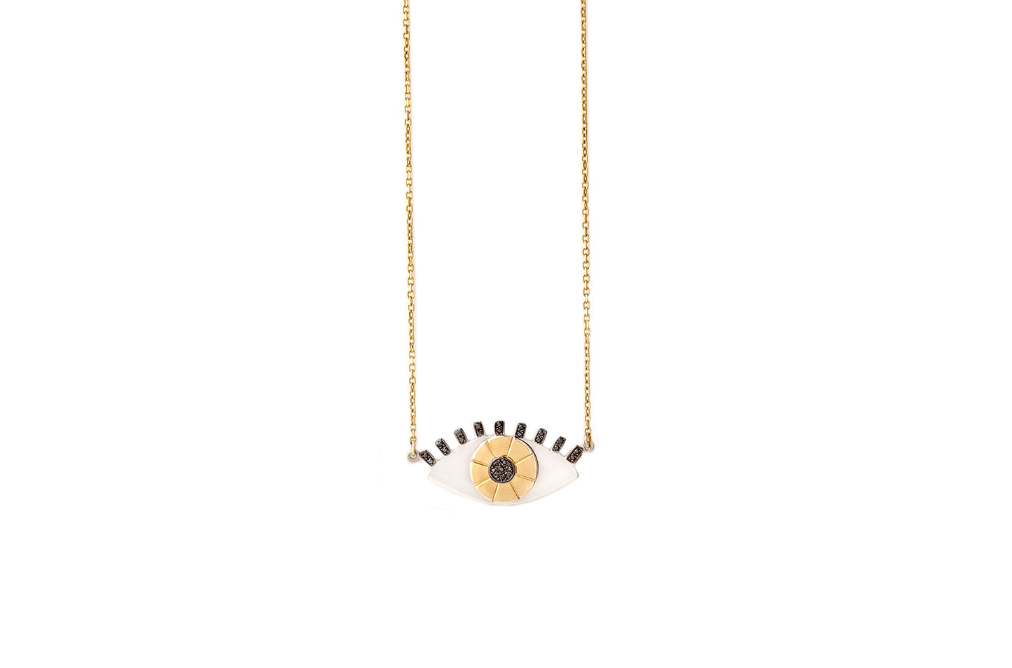 LRJC Gold Eye of Fortune Necklace Large