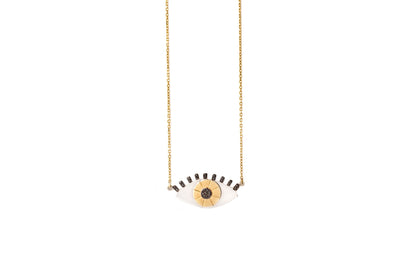 LRJC Gold Eye of Fortune Necklace Large