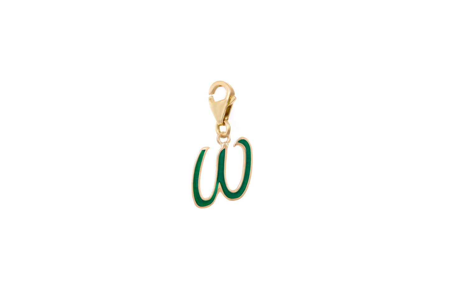 LRJC Initial Enameled Charm 18K Gold