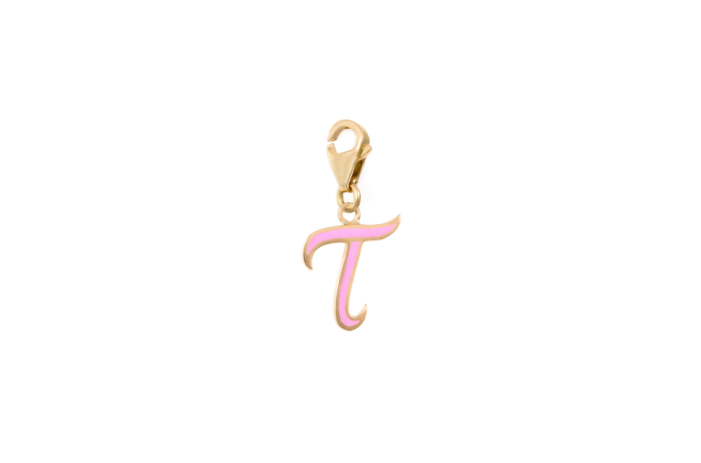 LRJC Initial Enameled Charm 18K Gold