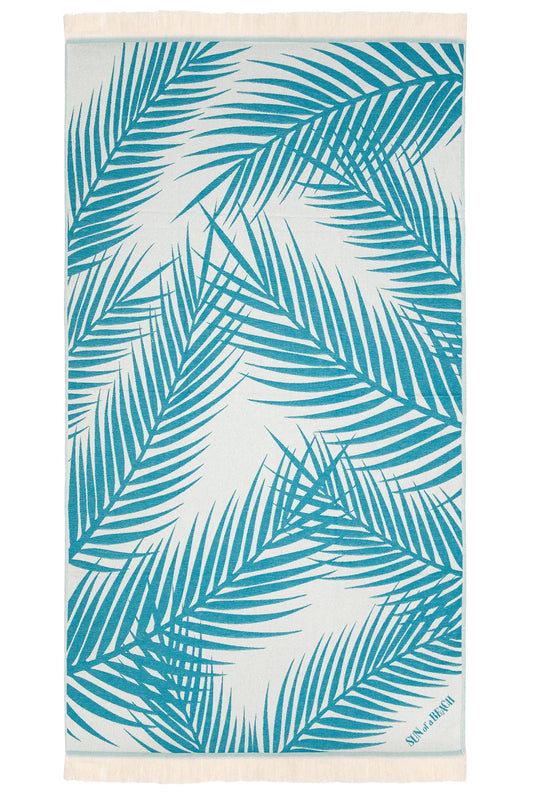 Sun of a Beach Palm Springs Feather Beach Towel