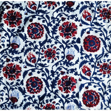 Load image into Gallery viewer, Les Ottomans Block Print Tablecloth - Floral
